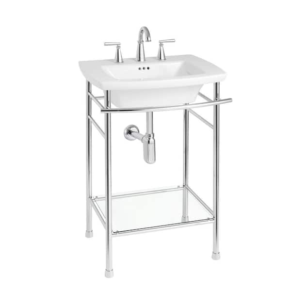 Edgemere Pedestal Leg in Polished Chrome
