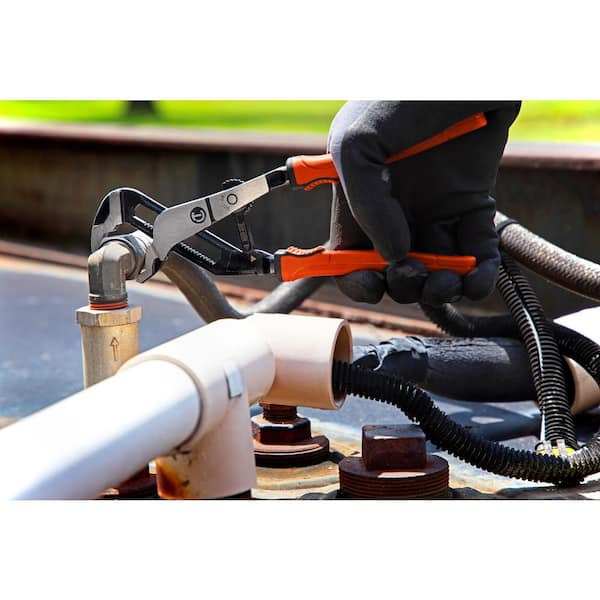 Crescent 8 in. Z2 Auto-Bite V-Jaw Tongue & Groove Pliers with Dual