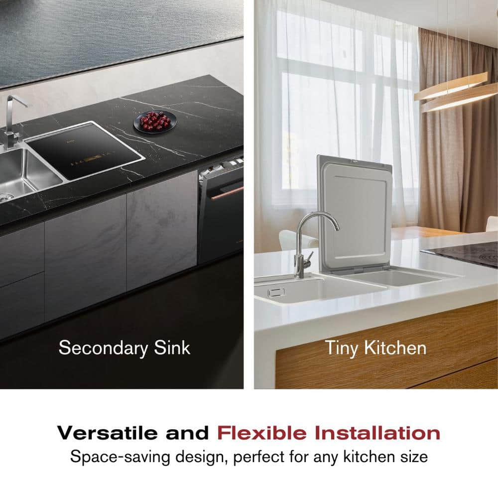 FOTILE Stainless Steel 2-in-1 In-Sink Dishwasher Combination