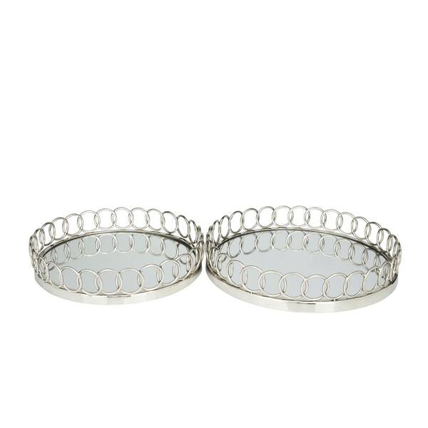 Silver deals circle tray