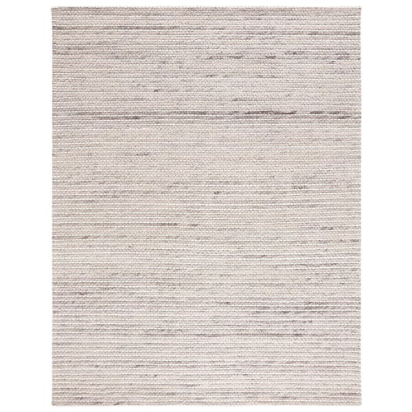 SAFAVIEH Marbella Silver Ivory 8 ft. X 10 ft. Abstract Border Area Rug