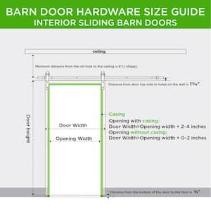 42 in. x 84 in. 5-Lite Tempered Frosted Glass Prefinished Light Oak MDF Sliding Barn Door with Hardware Kit