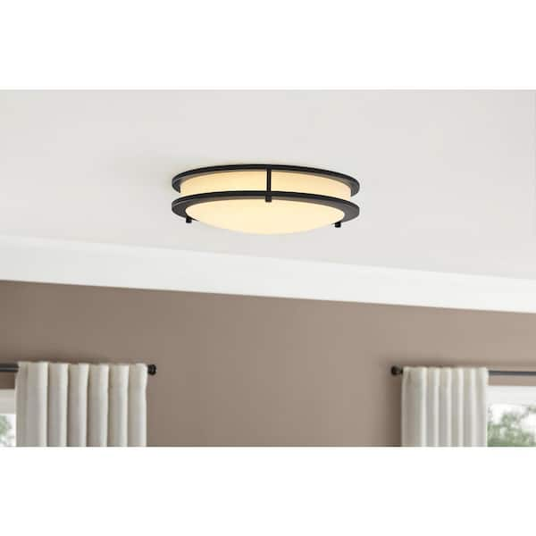 Have a question about Hampton Bay Flaxmere 14 in. Bronze Dimmable