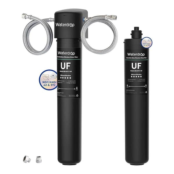 WD-17UA-UF Under Sink Water Filter, 3 Years/24K Gallons, 0.01 Micron Ultra Filtration, Extra RF17-UF Replacement Filter