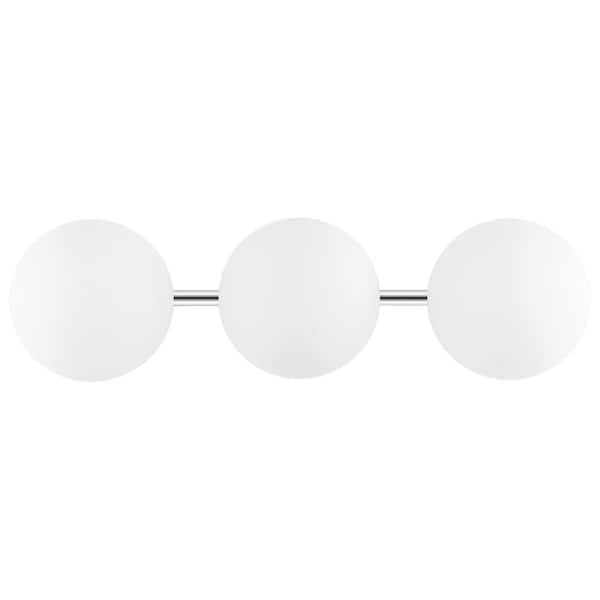 Amaoi 21 in. 1 Light Chrome Wall Sconce