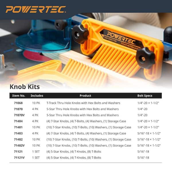 5/16-18 in. T-Track Jig Hardware Kit (46-Piece)
