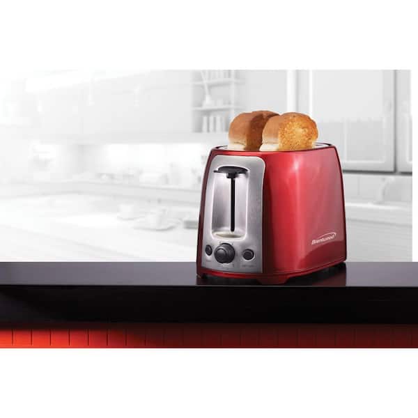 Brentwood Retro 2-Slice Black Extra-Wide Slot Toaster with Cool-Touch  Exterior TS-270BK - The Home Depot