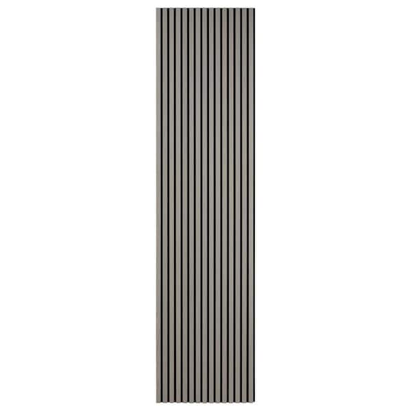 Ejoy 12.6 in. x 94 in. x 0.8 in. Acoustic Vinyl Wall Cladding Siding Board in Space Grey Color (Set of 2-Piece)