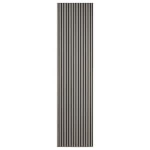 12.6 in. x 106 in. x 0.8 in. Acoustic Vinyl Wall Cladding Siding Board in Space Grey Color (Set of 2-Piece)