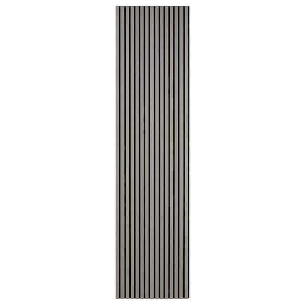 Ejoy 12.6 in. x 106 in. x 0.8 in. Acoustic Vinyl Wall Cladding Siding Board in Space Grey Color (Set of 2-Piece)