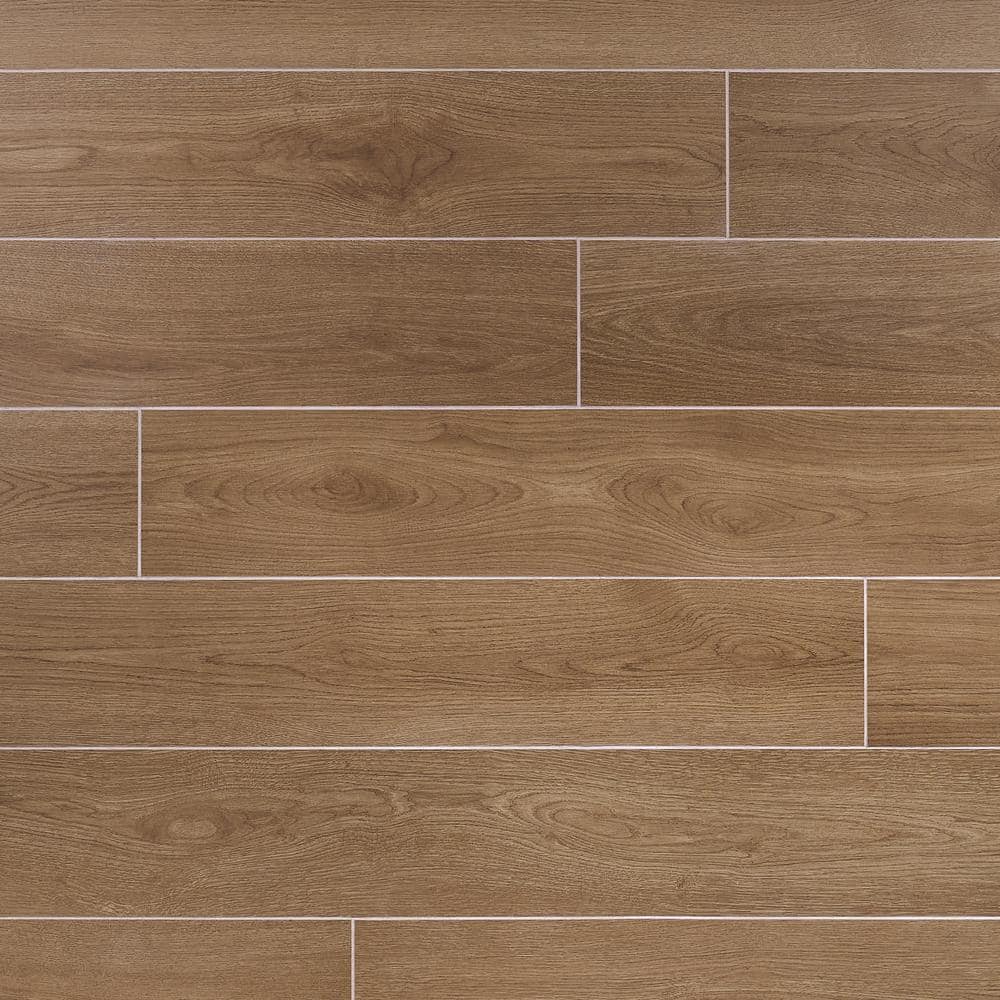 Hemlock Brown Large Format Matte Porcelain Floor and Wall Tile