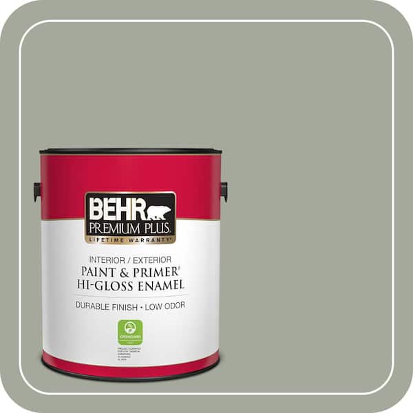 BEHR PREMIUM PLUS 1 gal. Home Decorators Collection #HDC-AC-18 Garden Promenade Hi-Gloss Enamel Interior/Exterior Paint & Primer