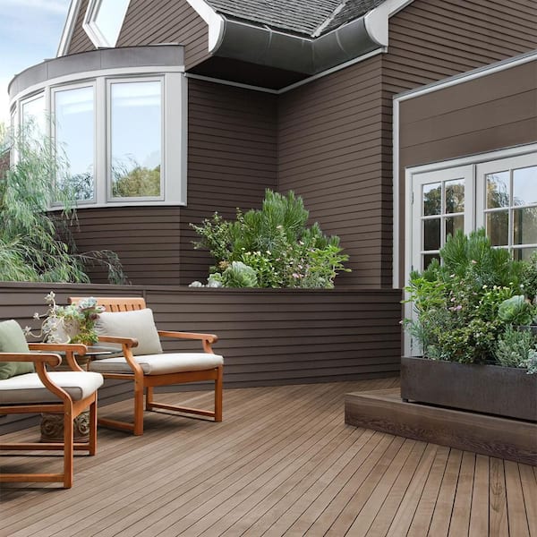 BEHR 1 gal. #780B-7 Bison Brown Solid Color House and Fence