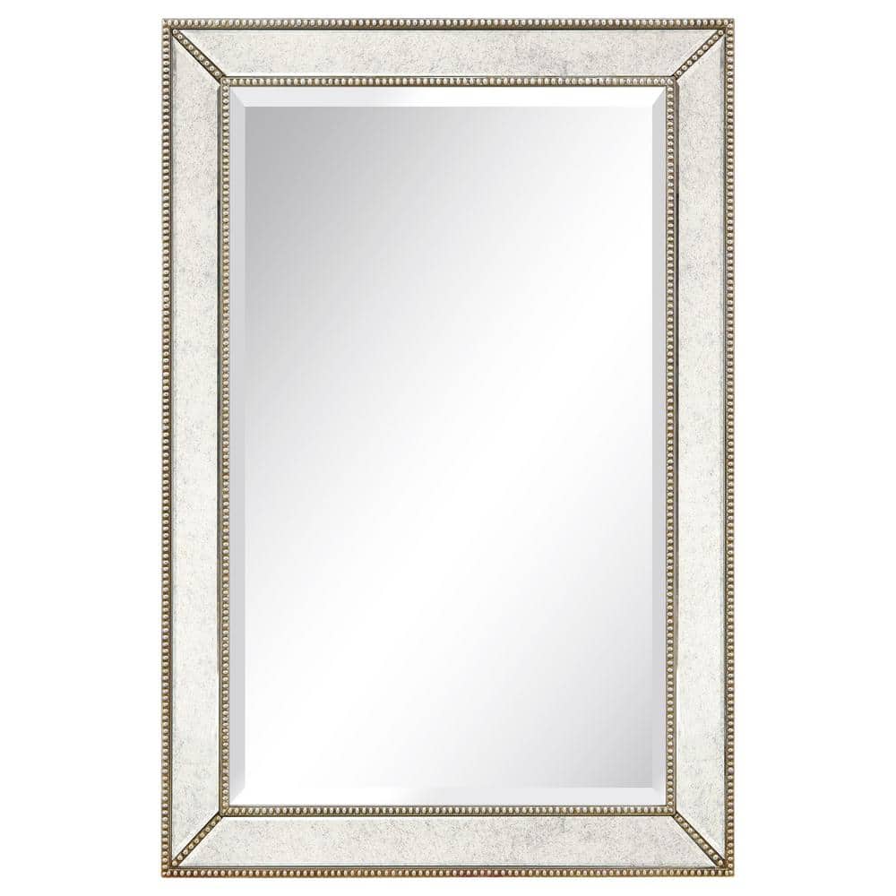 Champagne Bead Embossed Full Length Wall Mirror