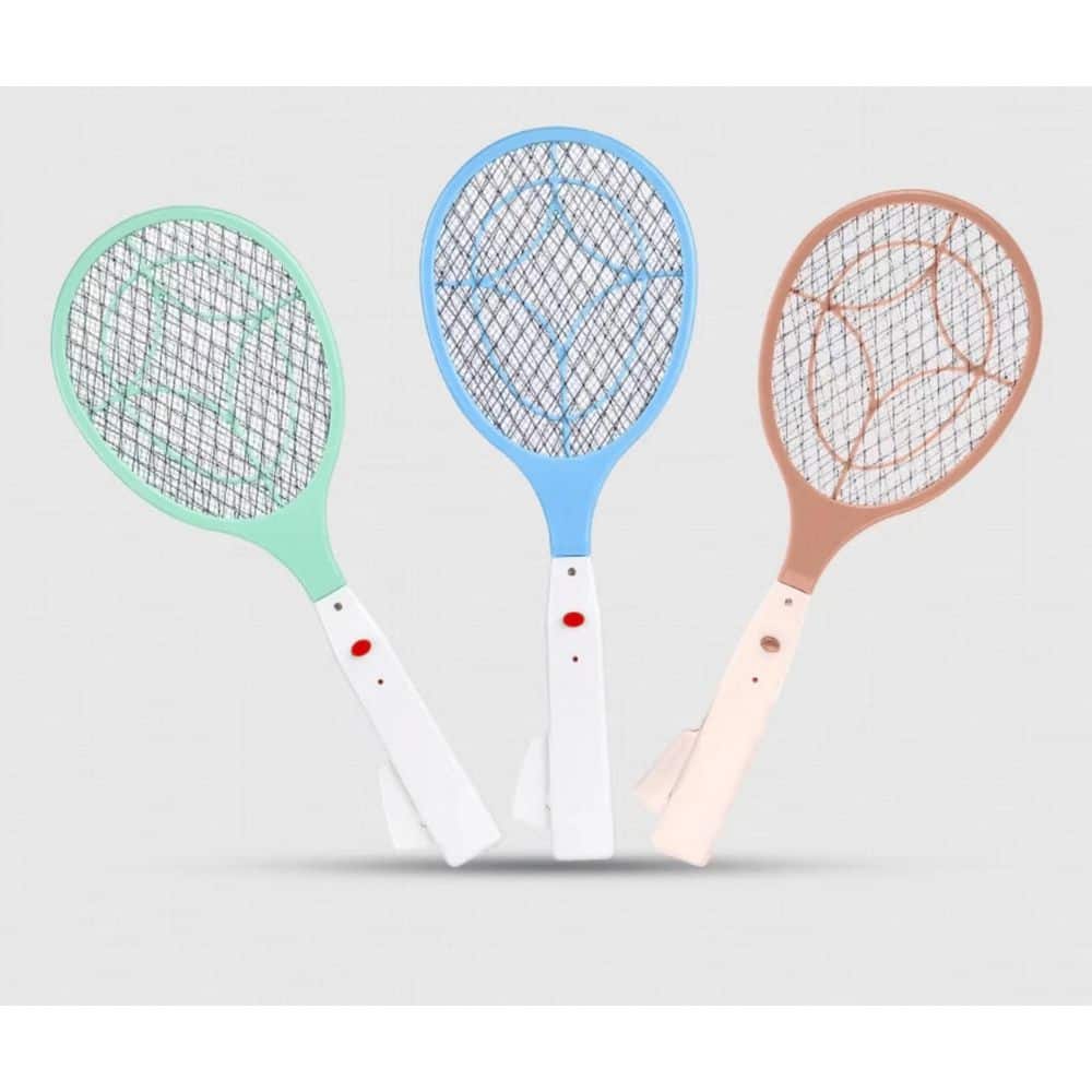 Hand Crank Self-Powered Insect Swatter, Electric Fly Swatter, Triple-Layer Protective Grid Portable Bug Catcher,Green price history on PriceWatchPro
