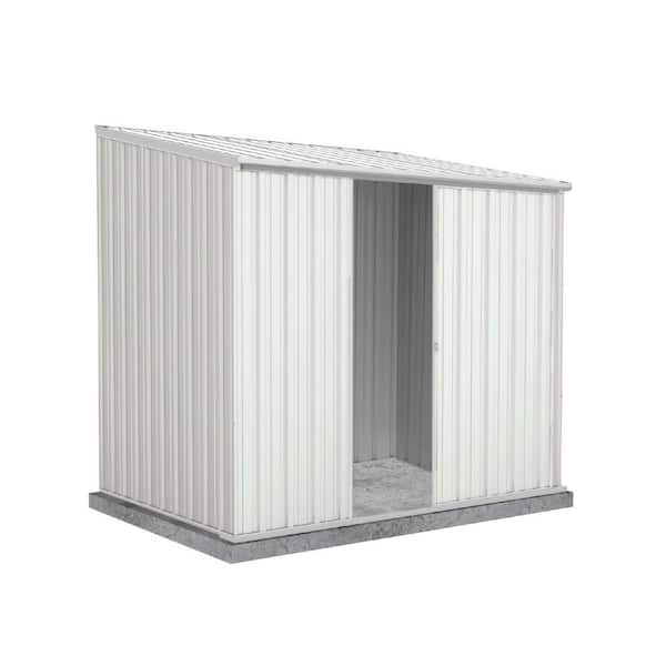 ABSCO EZI Slider 7 ft. W x 5 ft. D Metal Storage Shed in Surfmist with SNAPTiTE assembly system (39 sq. ft. )
