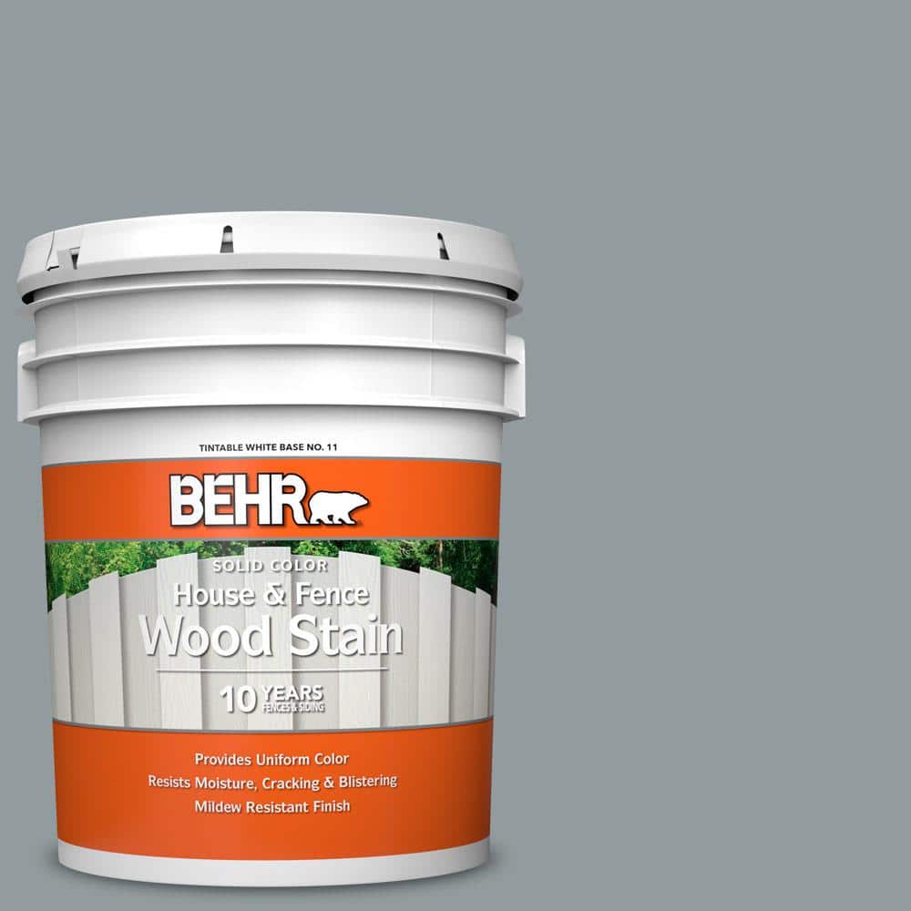 5 gal. #720F-4 Stone Fence Solid Color House and Fence Exterior Wood Stain