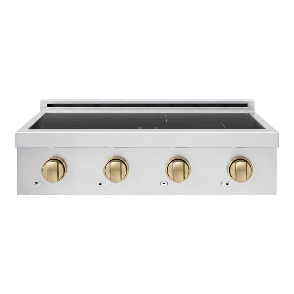 Autograph Edition 30 in. Paramount Induction Rangetop with 4 Element Cooktop in Stainless Steel and Champagne Bronze price history on PriceWatchPro