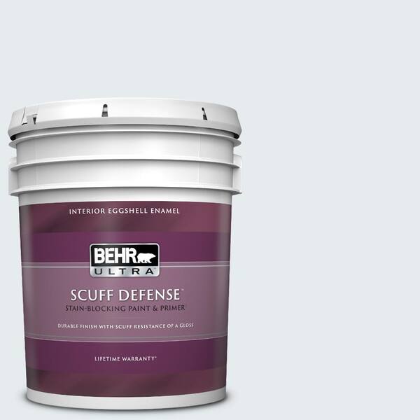 BEHR ULTRA 5 gal. #PPL-35 Blizzard Extra Durable Eggshell Enamel Interior Paint & Primer