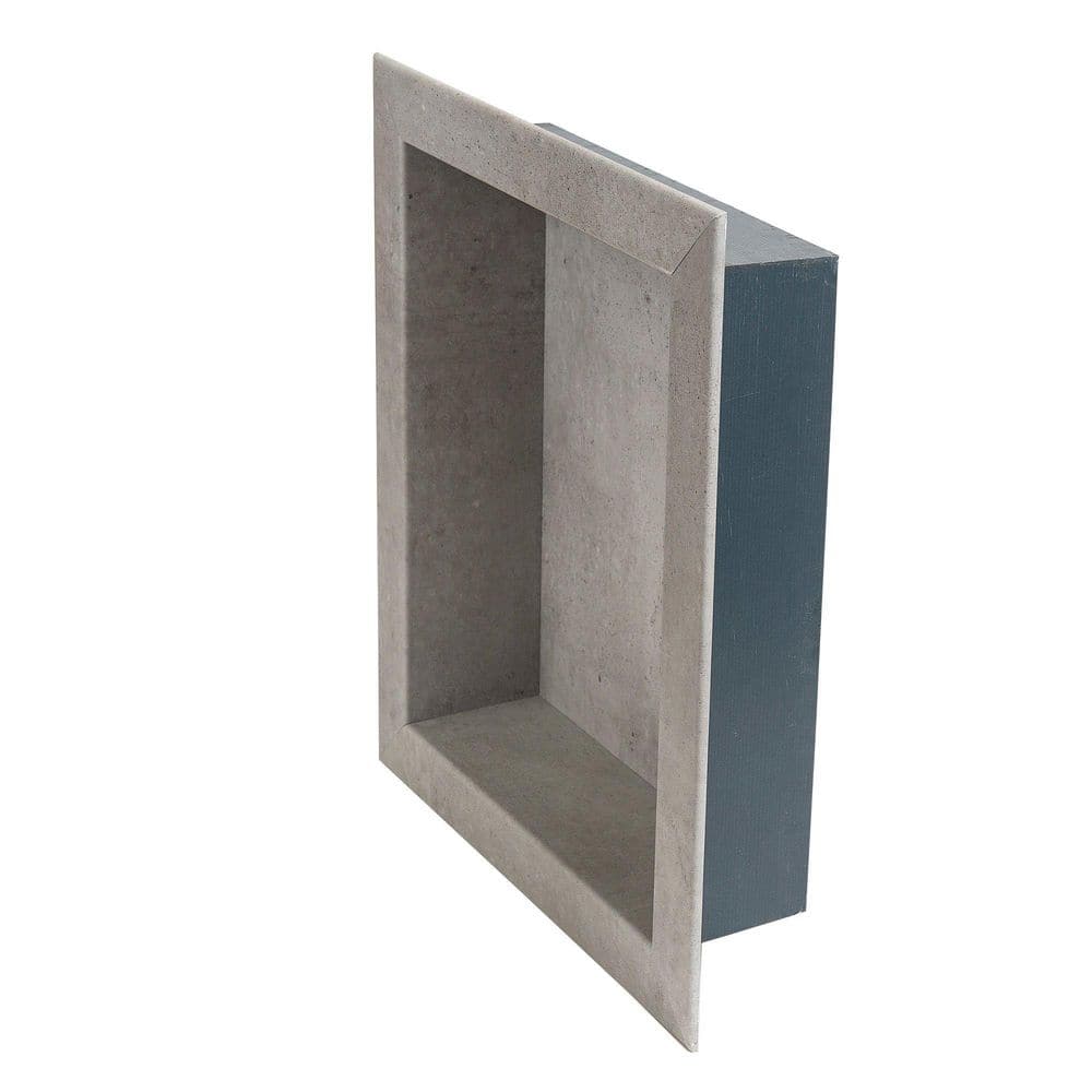 Palisade Frost Nickel Vinyl Waterproof Shower Niche Insert