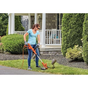 14 in. 6.5 Amp Corded Electric Single Line 2-In-1 String Trimmer & Lawn Edger with Automatic Feed