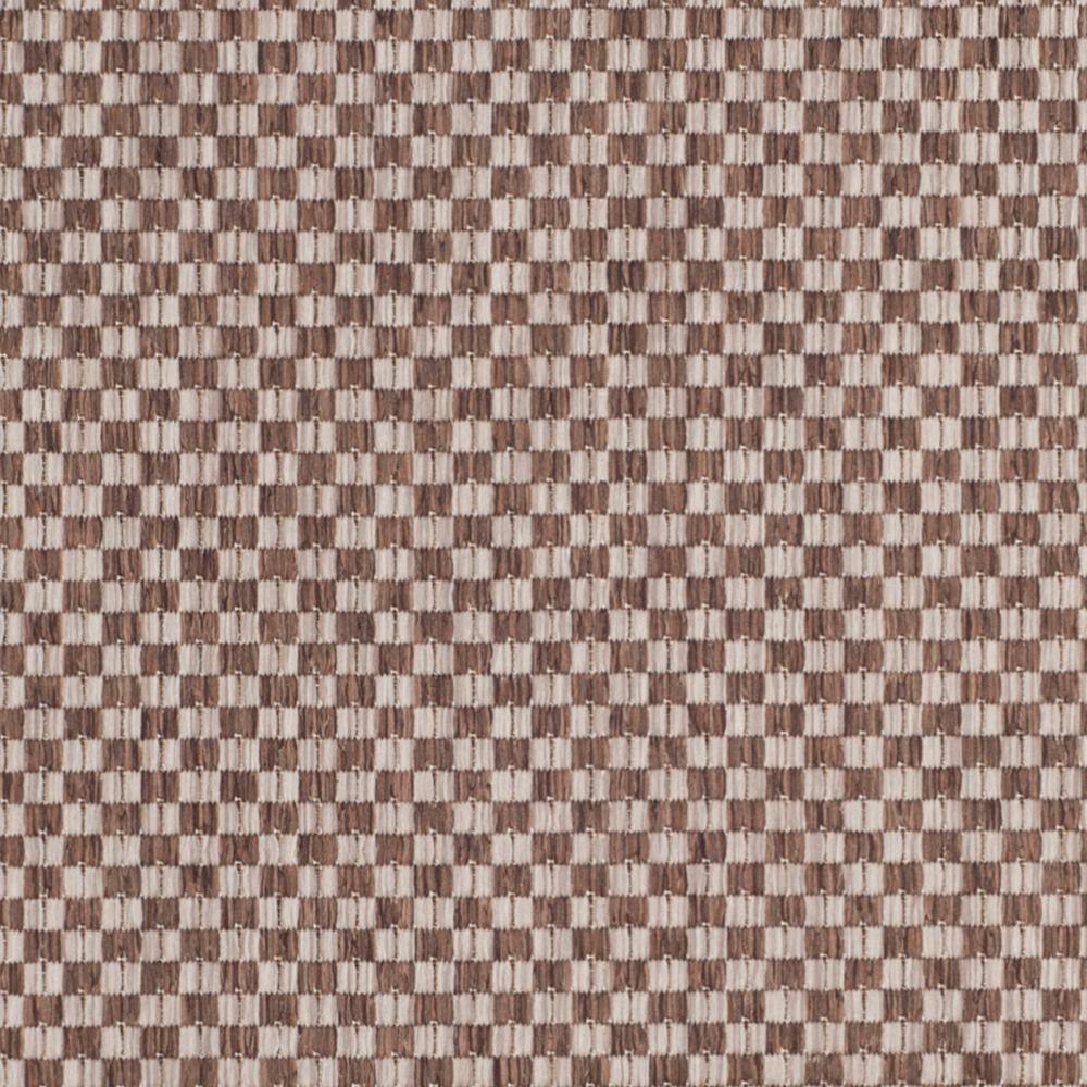 Blair Light Brown and Grey Square Indoor/Outdoor Rug