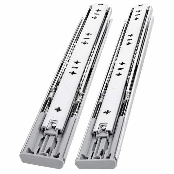 53mm Width 16 in. Galvanized Steel Undermount Soft-Close Heavy Duty Full Extension Drawer Slides Ball Bearing 1 Pair