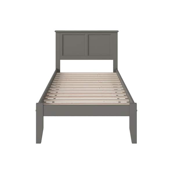 Madison Grey Solid Wood Frame Twin Platform Bed