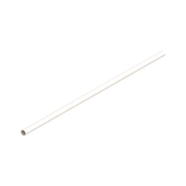 48 in. W White Steel Cut-to-Length Hanging Closet Rod