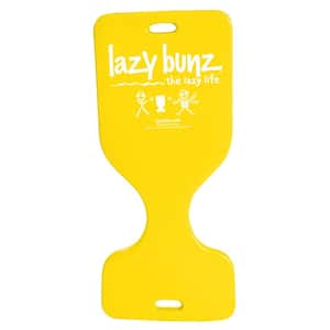 Lazy Bunz Yellow Vinyl Foam Saddle Float Seat/Mat with Handles