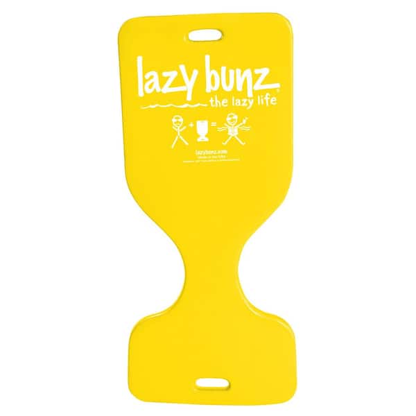 TRC Recreation Lazy Bunz Yellow Vinyl Foam Saddle Float Seat/Mat with Handles