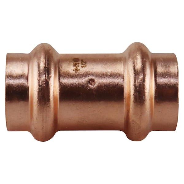 PRESSFAST 1/2 in. x 1/2 in. Copper Press x Press Coupling with Dimple Stop