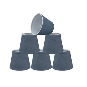 6 in. x 5 in. Washing Blue Hardback Empire Lamp Shade (6-Pack)