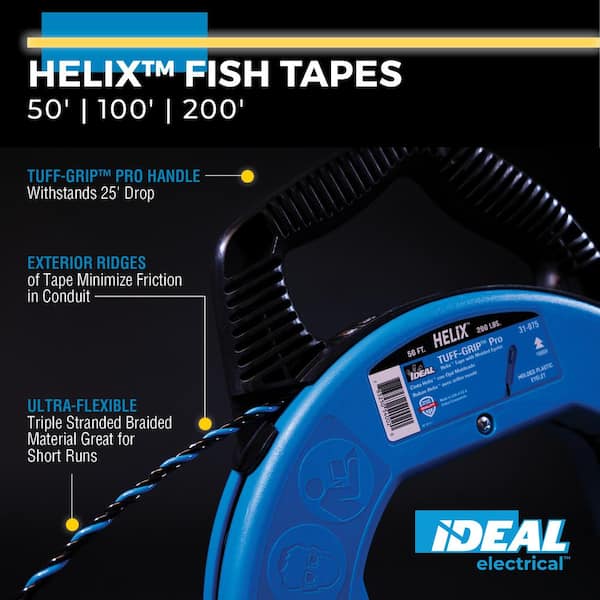 200 ft. Helix Fish Tape with Molded Tip