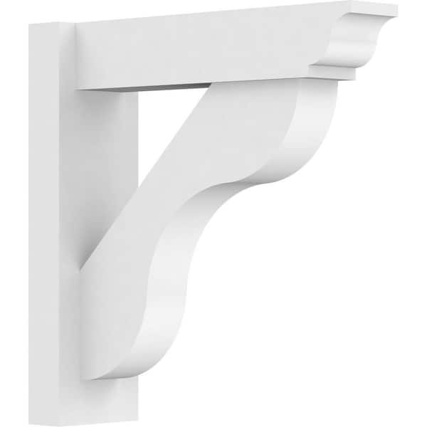 Ekena Millwork Carmel 5 in. W x 18 in. H x 18 in. D Signature Urethane Polyurethane Outlooker with Traditional Ends