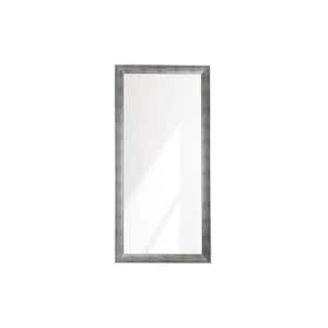 32 in. W x 66 in. H Swirled Historic Silver Wall Mirror