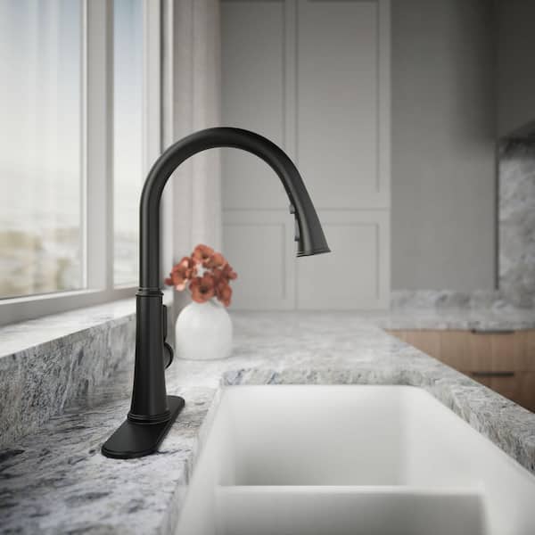 KOHLER Adva Single Handle 3-Function Pull Down Sprayer Kitchen