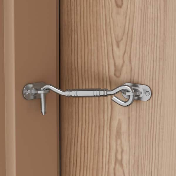 Black Barn Door Lock 4inch Stainless Steel Door Hook & Eye Latch - China Hook  Lock, Hardware