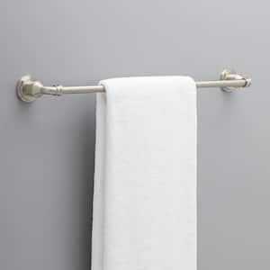Lochurst 24 in. Wall Mount Towel Bar Bath Hardware Accessory in Brushed Nickel