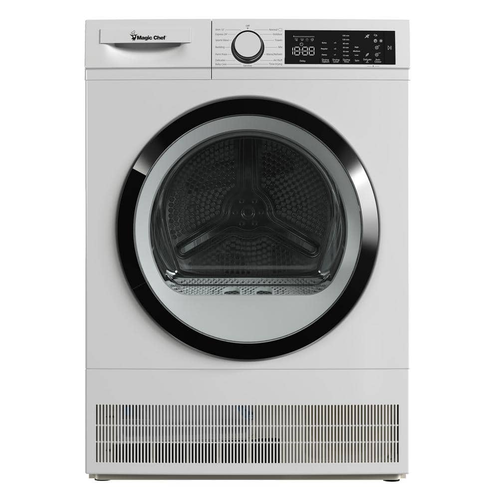 Magic Chef 4.0 cu. ft. ventless, Condensing Front Load Stackable Electric Dryer, 24 in. in White