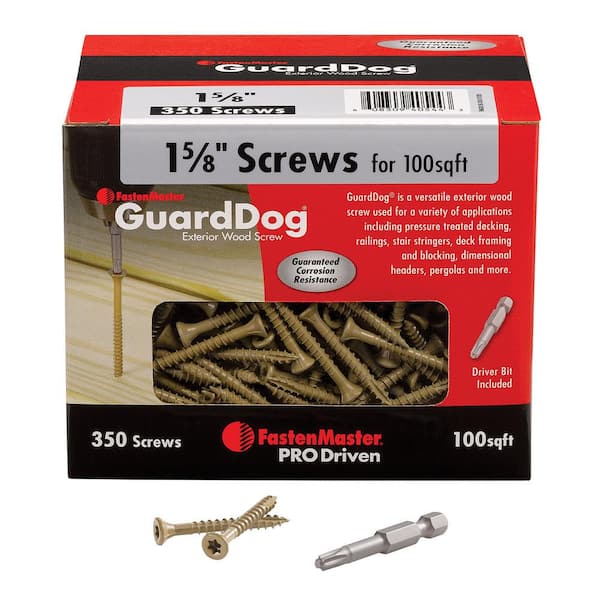 FastenMaster GuardDog #10 x 1-5/8 in. Torx Drive, Bugle Head Exterior Wood Screw (350-Pack)