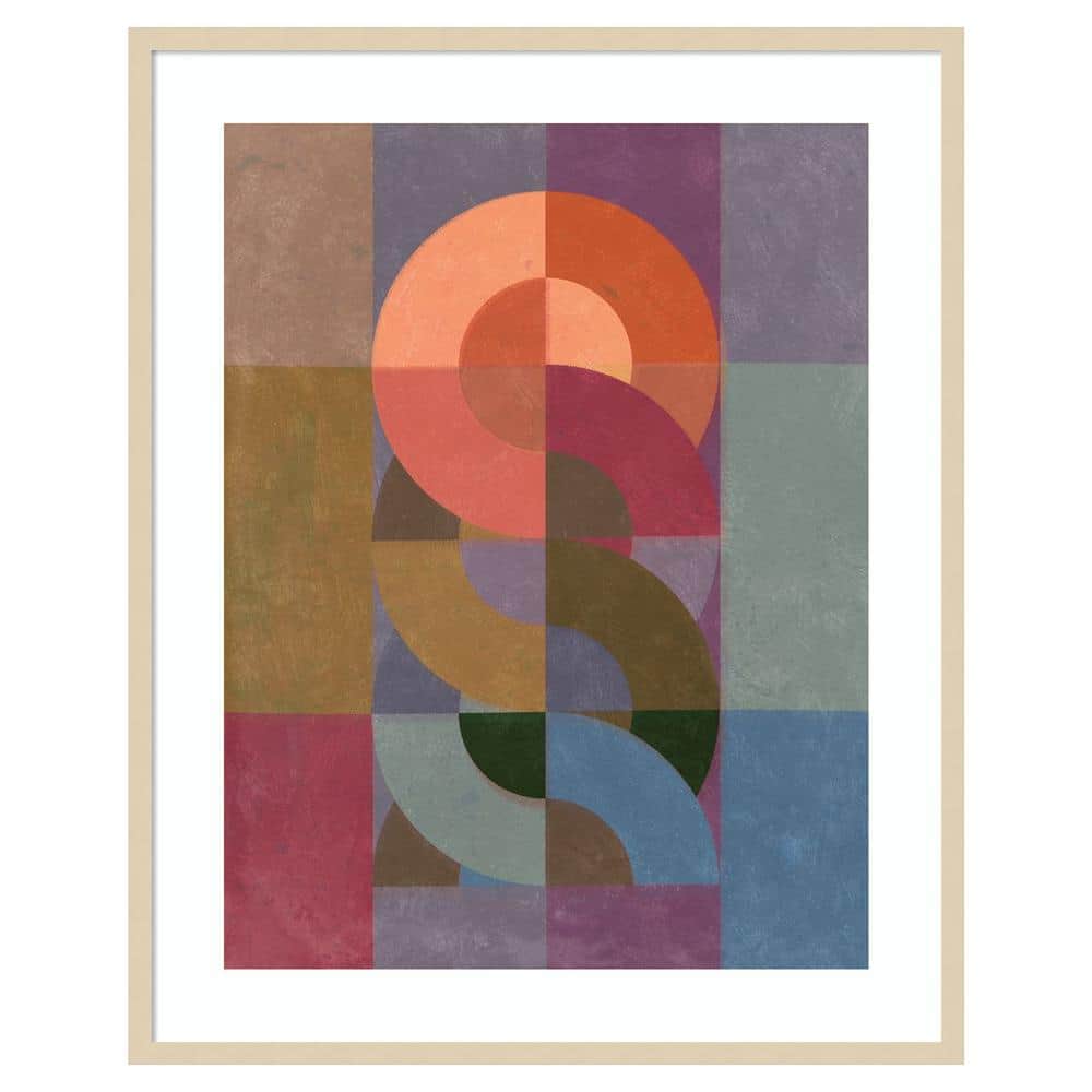 Chainweave II Svelte Natural Framed Abstract Wall Art