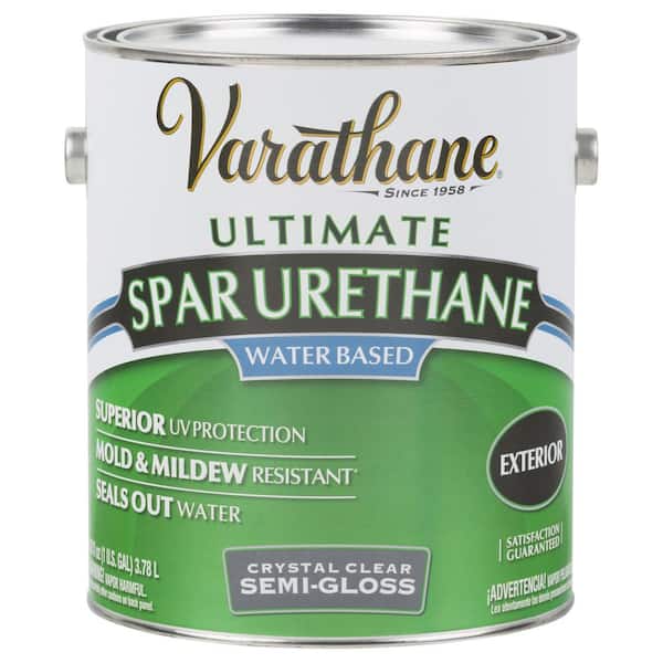 Varathane 1 gal. Clear Semi-Gloss Water-Based Exterior Spar Urethane