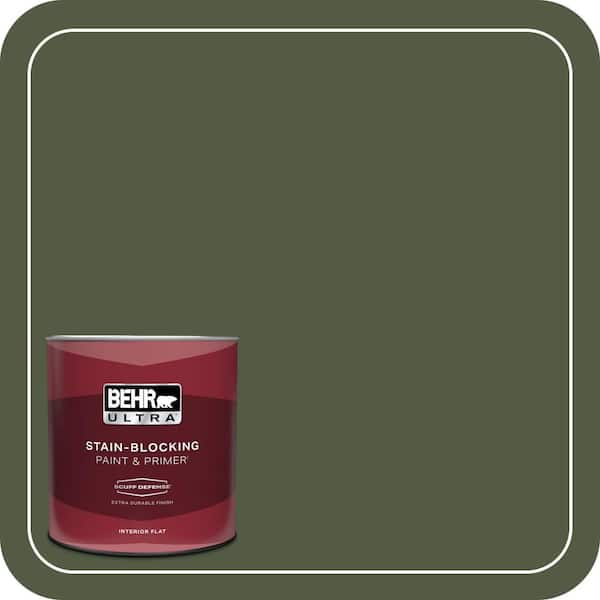 BEHR ULTRA 1 qt. #MQ6-54 River Forest Extra Durable Flat Interior Paint & Primer