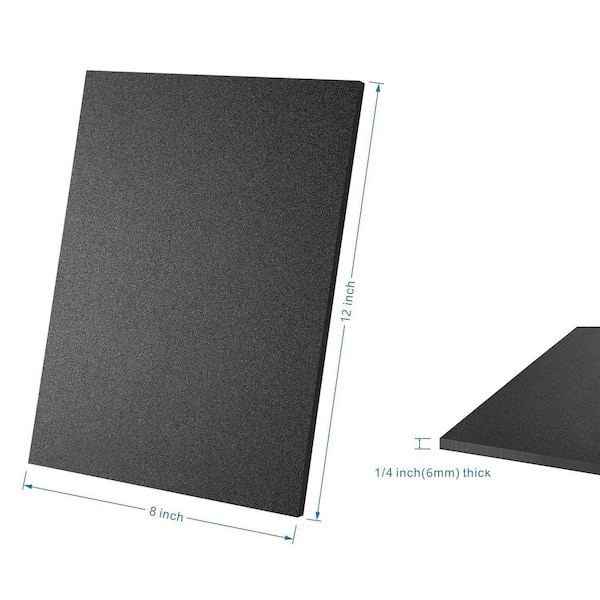 Afoxsos 1/4 x 8 x 12 ABS Plastic Sheet Rigid Moldable