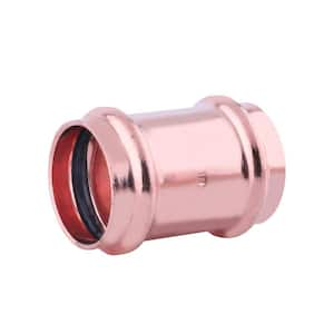 3 in. x 3 in. Copper Press XL Coupling With Stop Press Fit x Press Fit