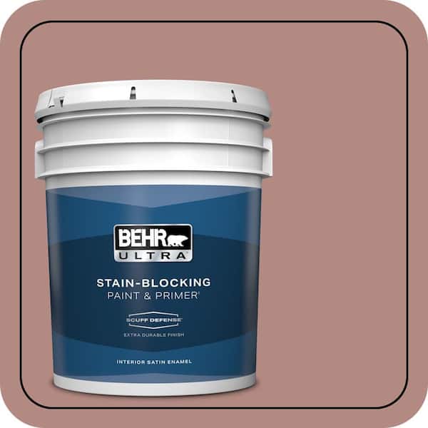 BEHR ULTRA 5 gal. #190F-4 Warm Comfort Extra Durable Satin Enamel Interior Paint & Primer