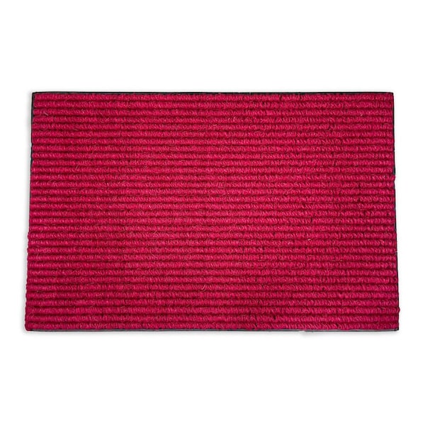 Envelor Indoor Outdoor Doormat Maroon 24 in. x 36 in. Coco Loop Floor Mat