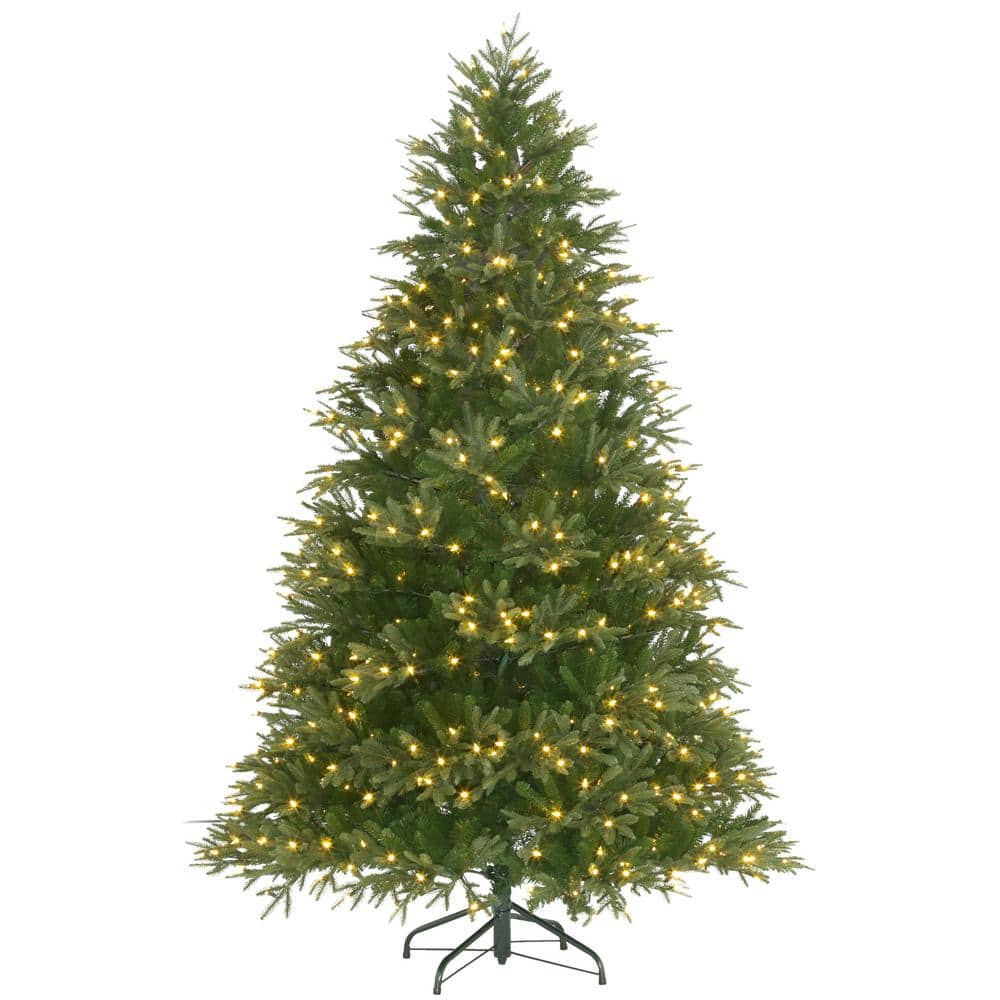 7.5 ft. Pre-Lit Majestic Fir Artificial Christmas Tree with Color Changing 
