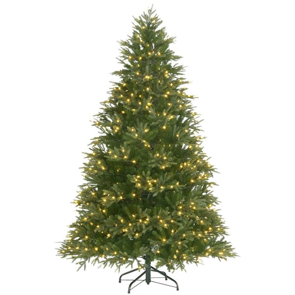 Unbranded 7.5 ft. Pre-Lit Majestic Fir Artificial Christmas Tree with Color Changing Lights